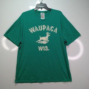 Stranger Things Waupaca, Wisc T Shirt Deer Green Adult XL Spirit Halloween